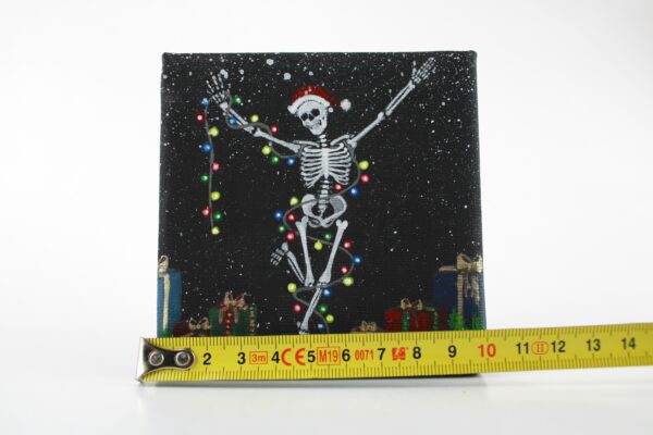 Mini Tablou - Merry Skeleton Gifts - imagine 4