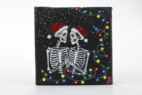 Mini Tablou - Merry Skeleton Couple