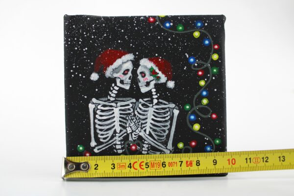 Mini Tablou - Merry Skeleton Couple - imagine 4