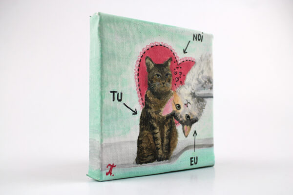 Mini tablou - Purrfect Couple - Image 2