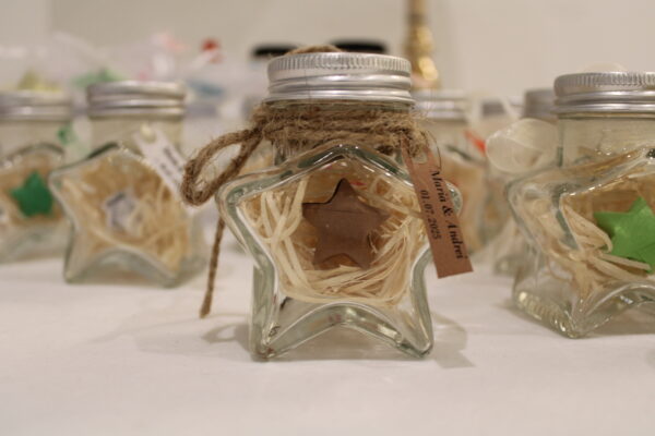 Mărturie Nuntă - Borcan Natur Star Jar